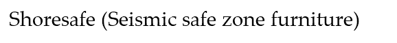 Shoresafe (Seismic safe zone furniture)